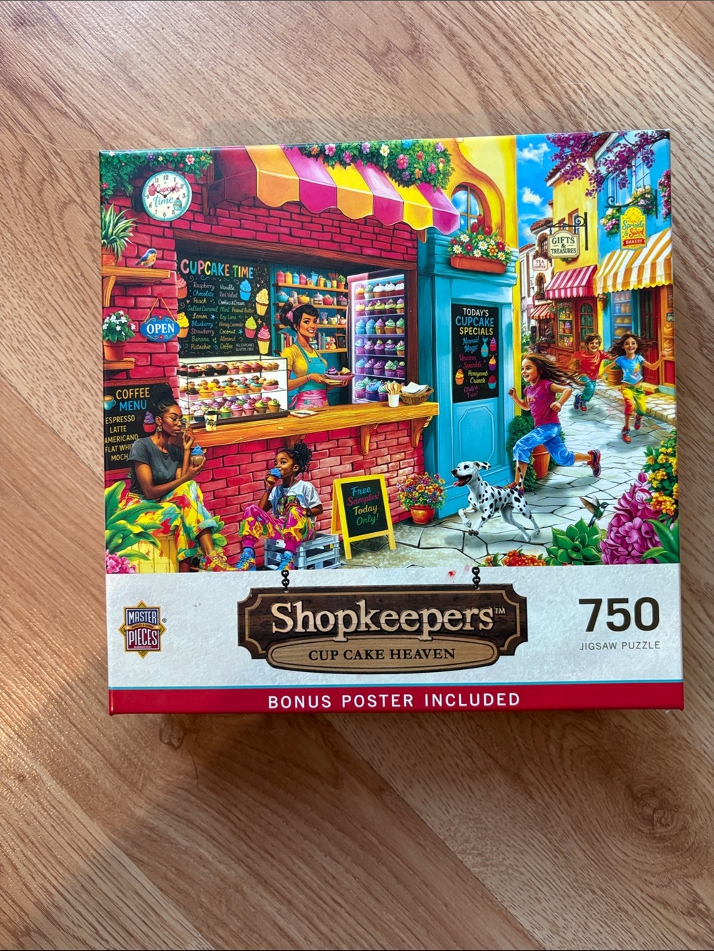 Shopkeepers Cup Cake Heaven 750-Piece Jigsaw Puzzle - Vibrant Multicolor